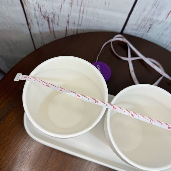 RAE DUN 4 piece set ceramics planters 3 planters and a tray perfect for herbs - Picture 15 of 16